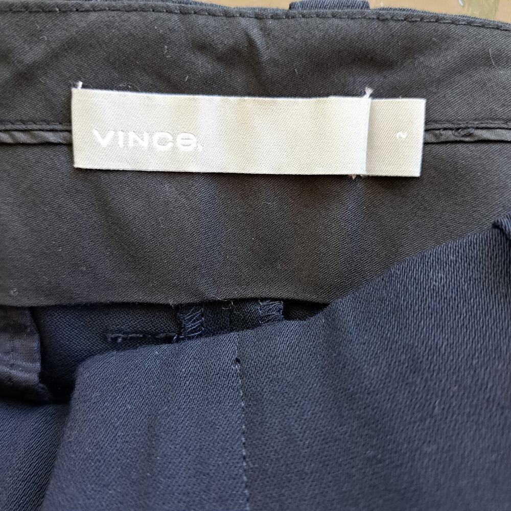 VINCE Carrot Tapered Leg Cropped Ankle Trouser Pants Deep Navy Blue Size 2 - Picture 4 of 8
